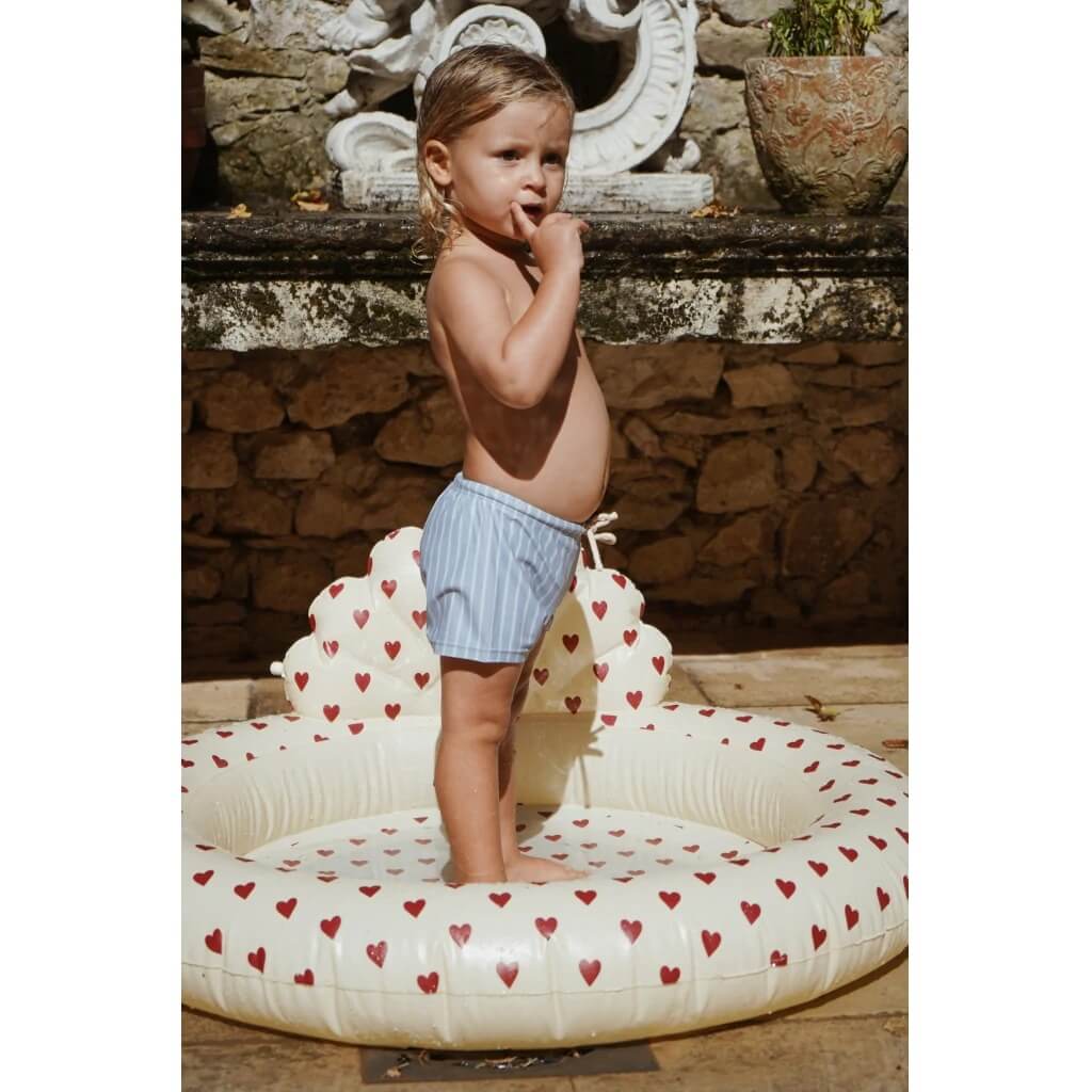 Детский надувной бассейн с разбрызгивателем Konges Slojd "Mon Amour", бежевый, маленький